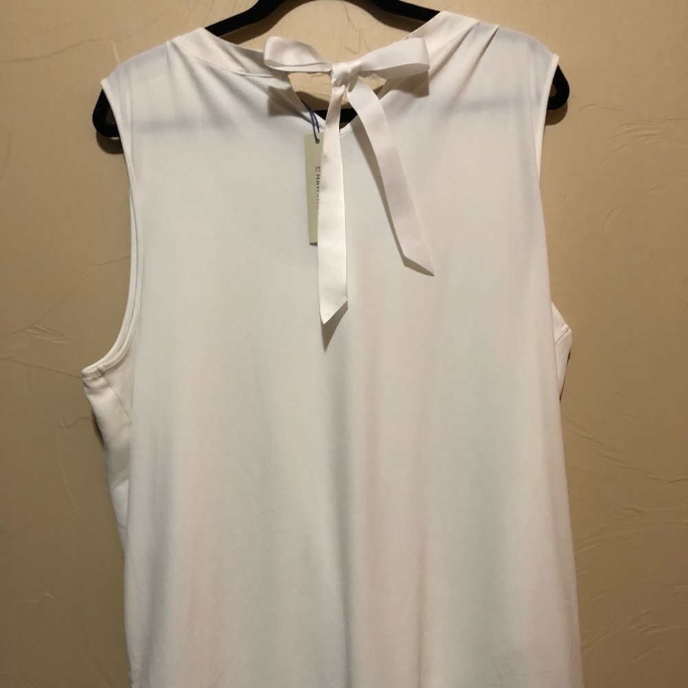 Clearwater mixed material blouse